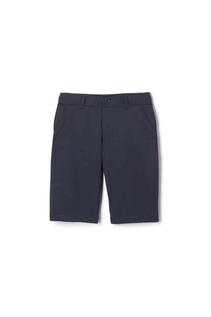 Navy Boys’ Flat Front Stretch Performance Short